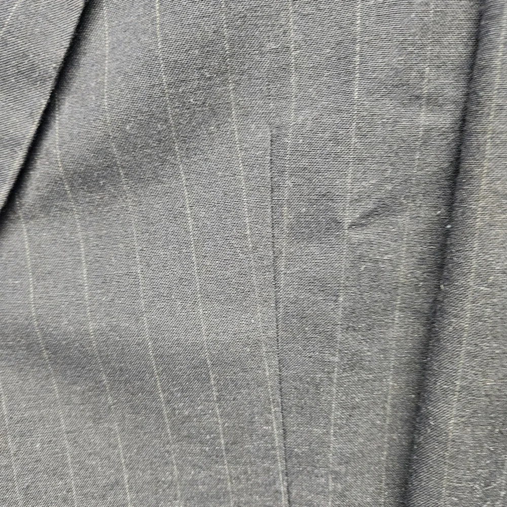 Levis Vintage Exact Blazer Mens 46L Dark Gray Pinstriped Suit Jacket Sport Coat - Picture 3 of 12